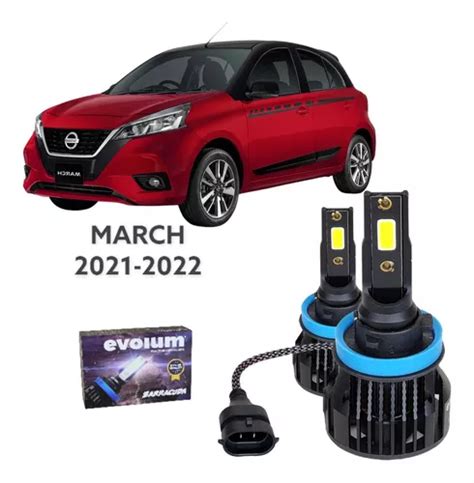 Focos Led H Nissan March Luz Alta Lm Meses Sin Intereses