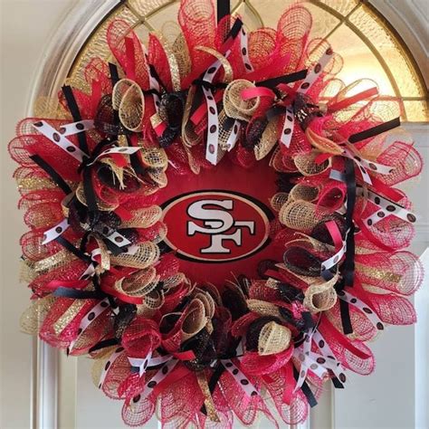 San Francisco 49ers Wreath Etsy