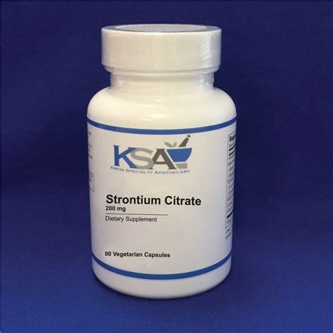 Strontium Citrate 200 Mg | Kress Specialty Apothecary