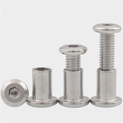 Stainless Steel Large Flat Head Inner Hexagon Screw Pair Knock