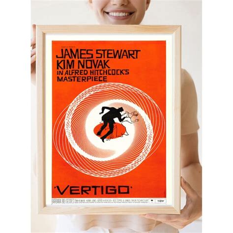 Reprint Of A Vintage 1958 Movie Poster For Vertigo Etsy