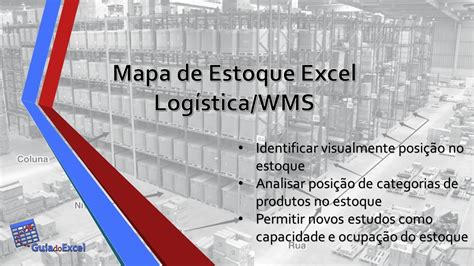 Mapa de estoque Excel Logística WMS YouTube