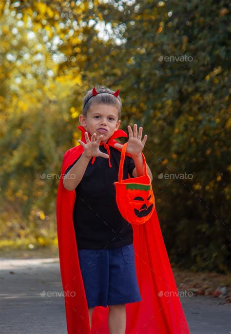 boy dressed in a halloween costume. Stock Photo by solovei23 | PhotoDune