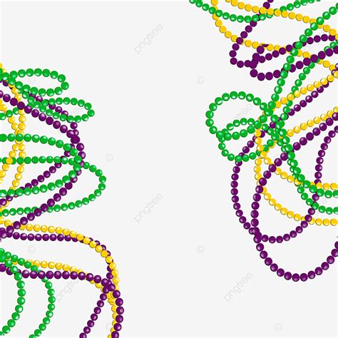 Mardi Gras Bead Clipart Vector Colorful Mardi Gras Beads Mardi Gras