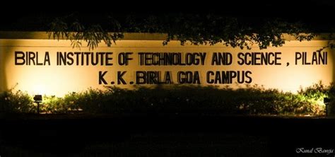 Bits Pilani Bits Pilani Kk Birla Goa Campus