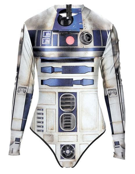 R2d2 Printed Long Sleeve Rashguard Surf Suit Womens One Piece Swimsuit