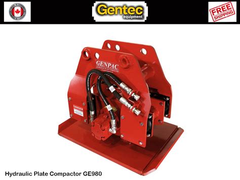 GENTEC GE980 Hydraulic Plate Compactor, 34000-66000 LBS. Excavators