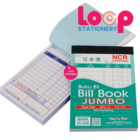 Jumbo Bill Book Cash Book Ncr Carbonless X Shopee Malaysia