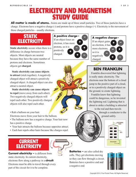 Electricity And Magnetism Study Guide