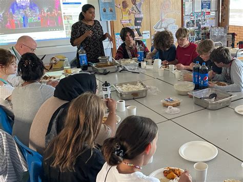 Varndean School On Twitter The Knowing India Group Enjoying A Hearty