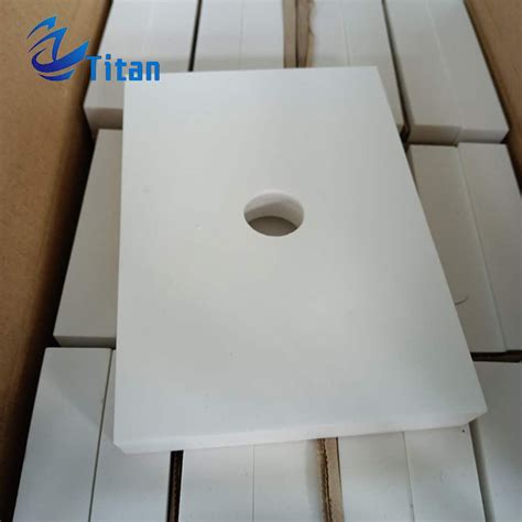 Industrial Al O Alumina Ceramic Perforated Lining Plate Weldable Tiles