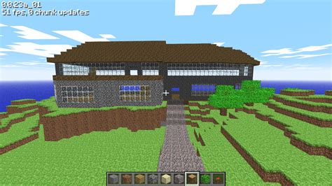 Minecraft Classic house, the roof was a bit tricky to figure out though ...