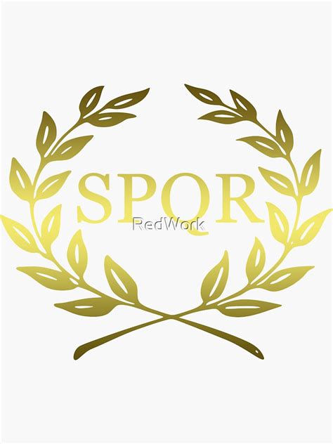 "SPQR Roman Legion" Sticker by RedWork | Redbubble