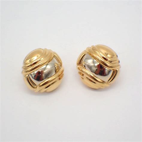 Chimento Round Earrings 18K Yellow Gold Italy - Etsy