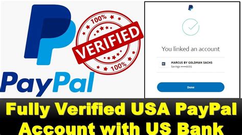 Create Fully Verified Usa Paypal Account With Us Bank Youtube