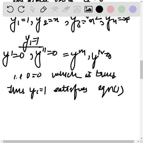 Solved To Get A Feel For Higher Order Odes Show That The Given