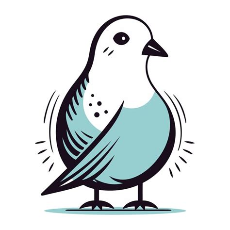 Premium Vector Pigeon Vector Illustration On White Background Pigeon