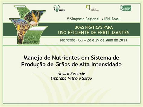 Pdf Manejo De Nutrientes Em Sistema De Produ O De Gr Os De Brasil