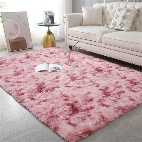 Chicrug Shag Geometric Modern Area Rug For Bedroom 5x7 Feet Memory