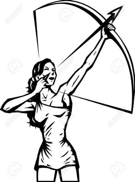 Female Archer Drawing At Getdrawings Free Download