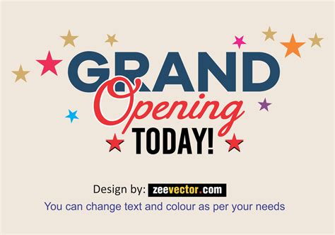 Grand Opening Logo Vector Vector Design Cdr Ai Eps Png Svg