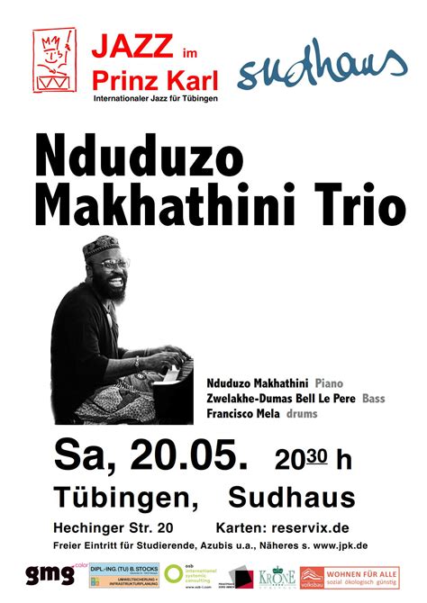 Jazz Konzert mit Nduduzo Makhathini Trio im Sudhaus Tübingen