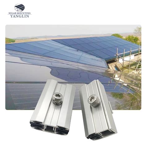 Photovoltaic System Frameless Solar Panel Mounting Clamp Thin Film