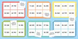 Recognising Place Value Digit Numbers Differentiated Board Game