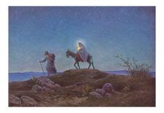 Joseph Leading Mary on Donkey Christmas Countdown, Christmas Holidays ...