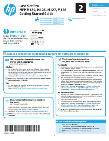 Hp Laserjet Pro Mfp M Series Getting Started Guide Manualzz