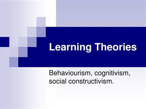 Theories Of Learning Ppt