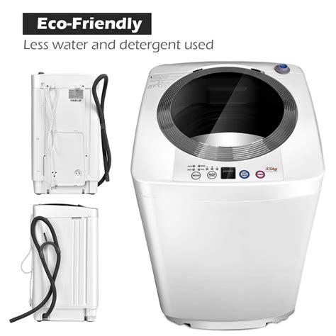 Giantex Portable Washing Machine Full Automatic Washer And Dryer Combo With Built In Pump