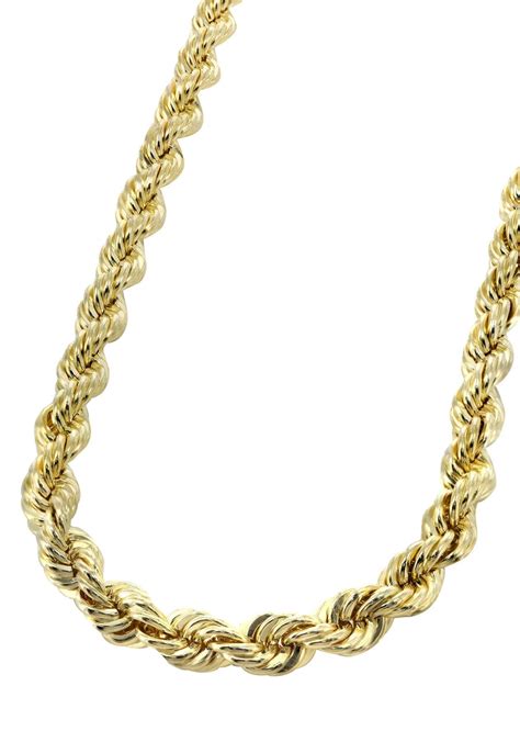 14K Gold Chain - Solid Rope Chain – FrostNYC