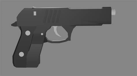 Low Poly Pistol – Clearly Development