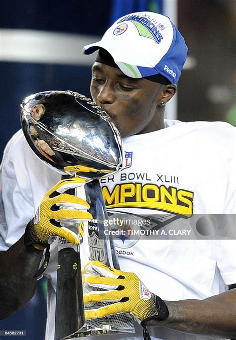 Super Bowl XLIII MVP Santonio Holmes of the Pittsburgh Steelers... News ...