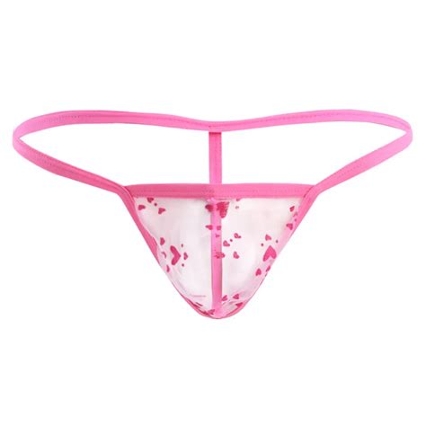 TiaoBug Sexy Mens Underwear Jockstrap Lingerie Lace Gay G String Sexy Hot Men Underwear Lace