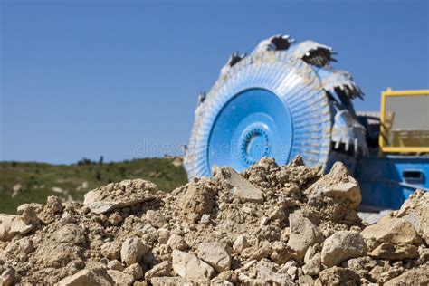 Bucket wheel excavator stock photo. Image of environment - 41876868