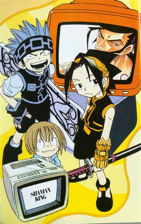 Pin By Huntedwitch On Shaman King Shaman King Manga Covers King Art