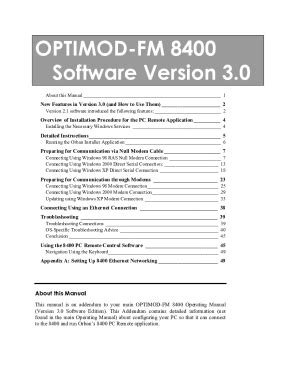 Fillable Online OPTIMOD FM 8400 Software Version 3 0 FTP Directory