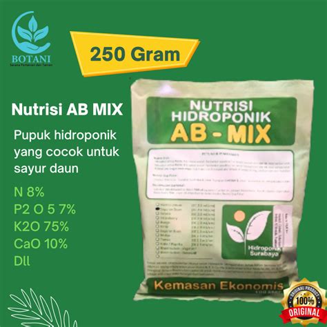 Jual Purie Garden Pupuk Nutrisi Hidroponik Ab Mix Sayuran Daun