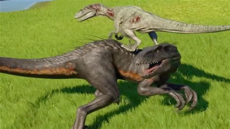 Indoraptor Vs Velociraptor Jurassic World Evolution Youtube