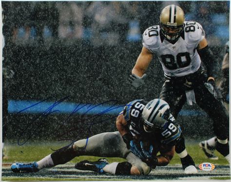 Luke Kuechly Signed Panthers 11x14 Photo Psa Hologram Pristine Auction