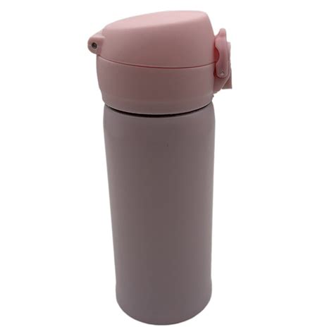 Garrafa térmica mini rosa 400ml - Império do Transfer | Produtos e