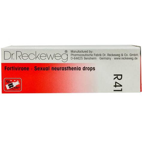 Buy Dr Reckeweg R41 Fortivirone Sexual Neurasthenia Drops 22 Ml Online