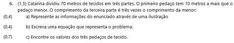 E E Dom João Nery Matemática 8° Ano 03 Set Avaliação Conceitual