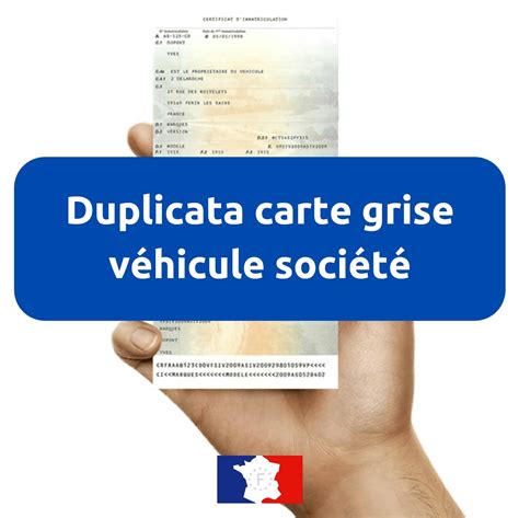 Perte Carte Grise V Hicule Soci T Entreprise Obtenir Duplicata