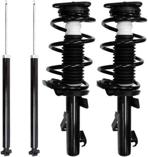 4pc Complete Front Strut And Coil Spring And Rear Absorber Shocks Set For