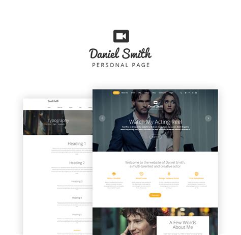 Daniel Smith Modello Di Sito Web Multipagina Reattivo Per Pagina