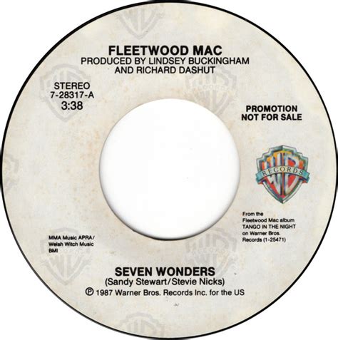 Fleetwood Mac Seven Wonders Vinyl Discogs