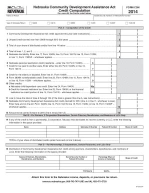 Fillable Online Nebraska Corporation Income Tax Booklet Forms And